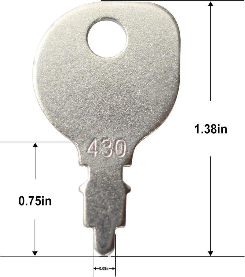 gradora Lawn Mower Key 430 691959 Replacement for Lawn Mower Riding Lawnmowers(Pack of 6) - Image 4